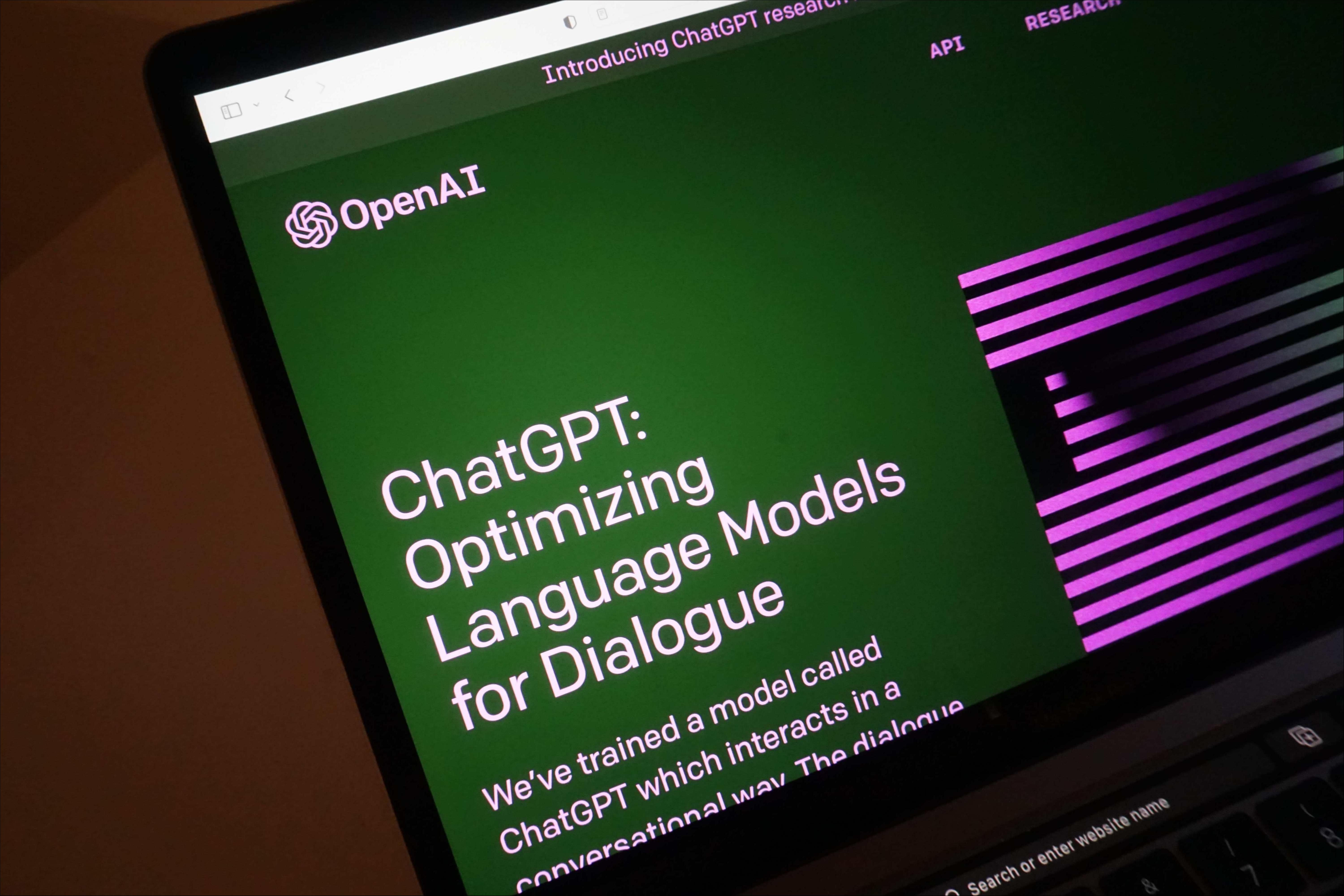 OpenAI研发的人工智能聊天机器人ChatGPT引发关注（图片来源：无版权图库Unsplash）