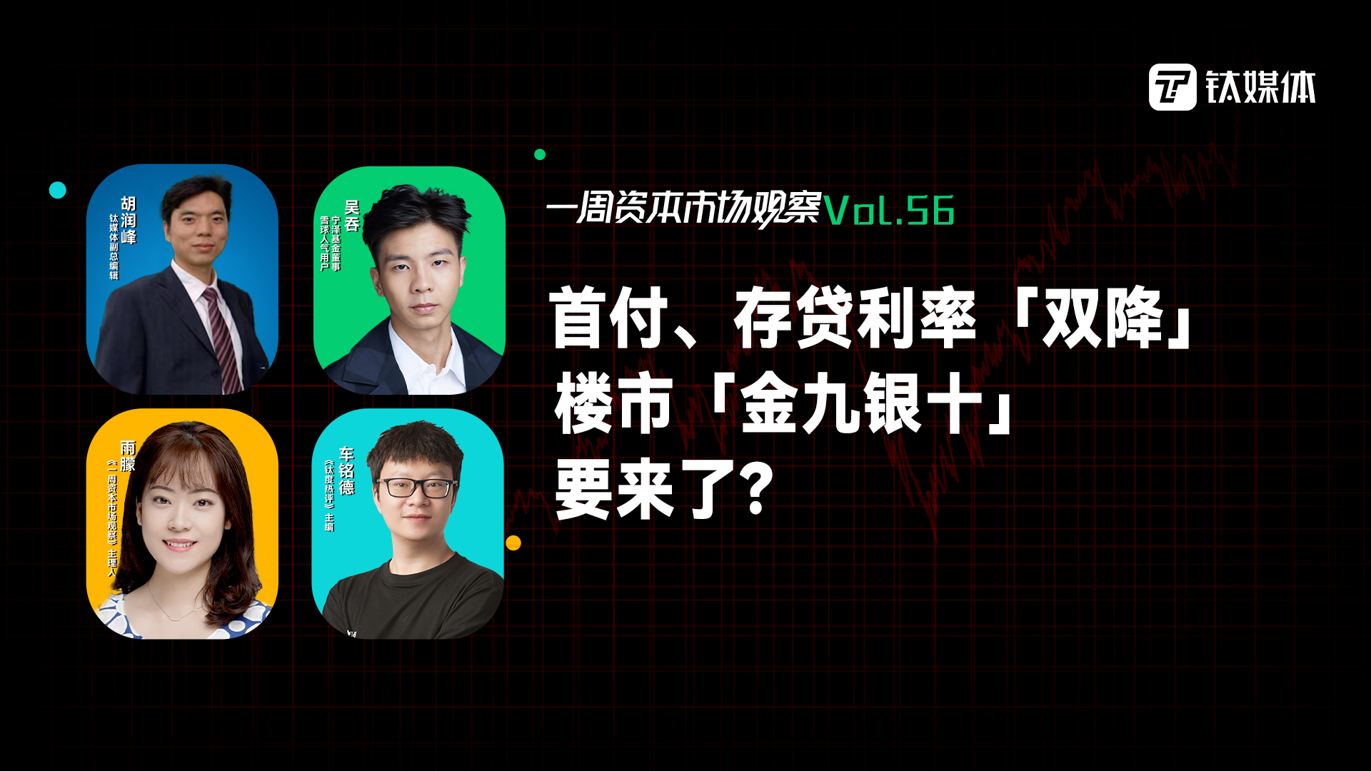 首付、存贷利率「双降」，楼市「金九银十」要来了？｜一周资本市场观察