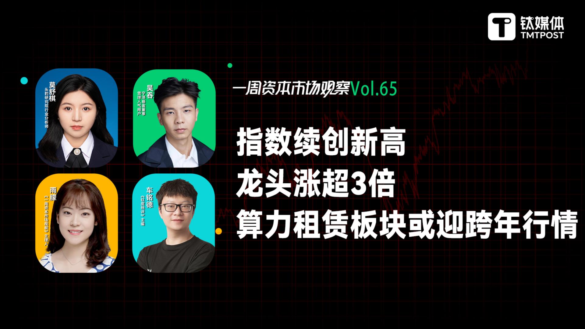 指数续创新高，龙头涨超3倍，算力租赁板块或迎跨年行情？｜一周资本市场观察