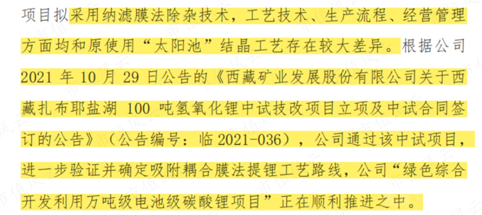 图源：西藏矿业关于对深圳证券交易所2021年年报问询函回复的公告