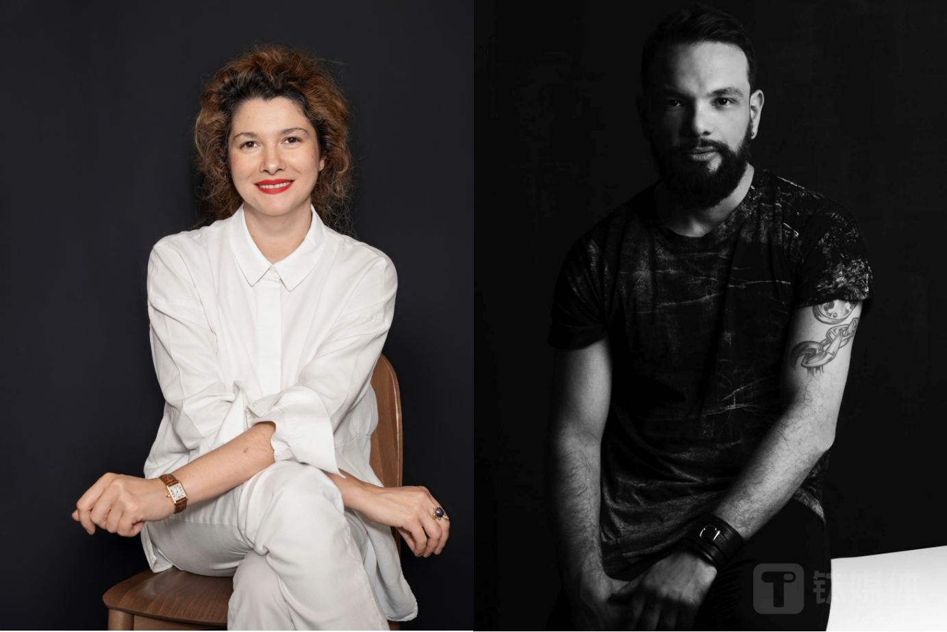 左：高梵全球创意总监、前爱马仕熟悉设计师Maria Cristina Petrone 右：前Moncler 设计师 Burak Uyan