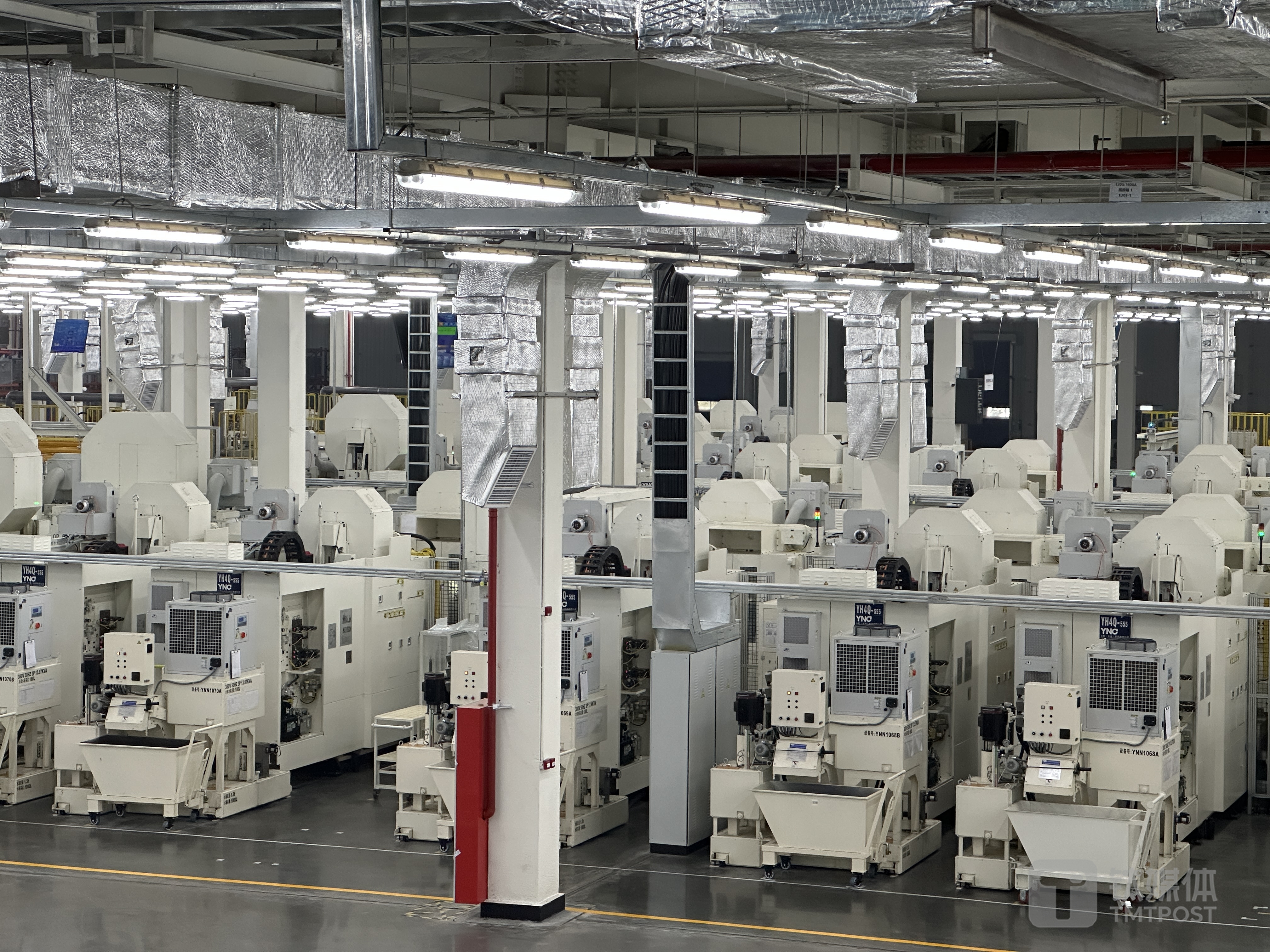 广汽埃安新投产电驱工厂，图片来源：钛媒体App拍摄