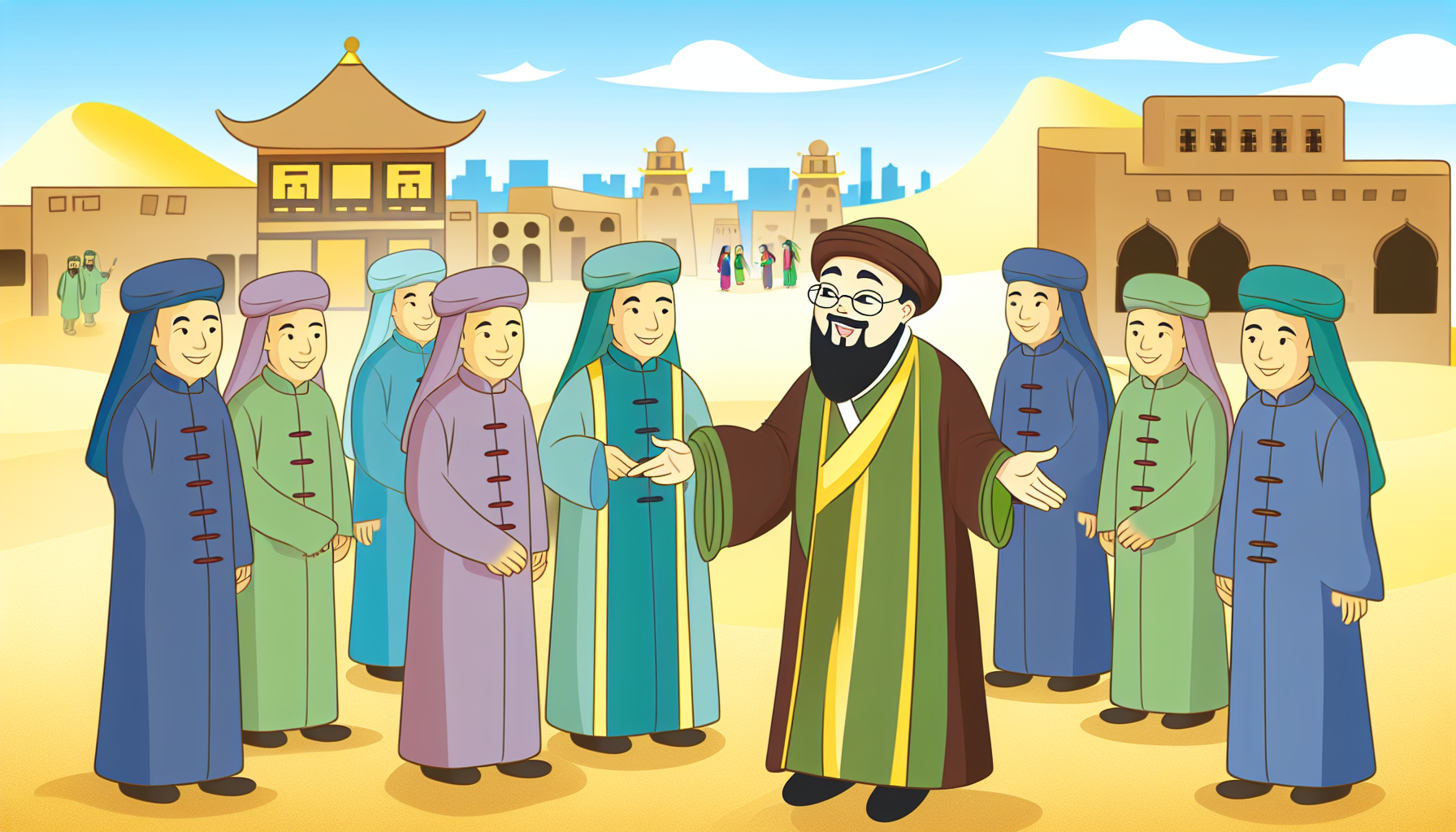 今天，周受资去了中东