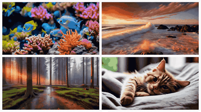 利用 AI 技术生成的视频动图（来源：受访者提供）