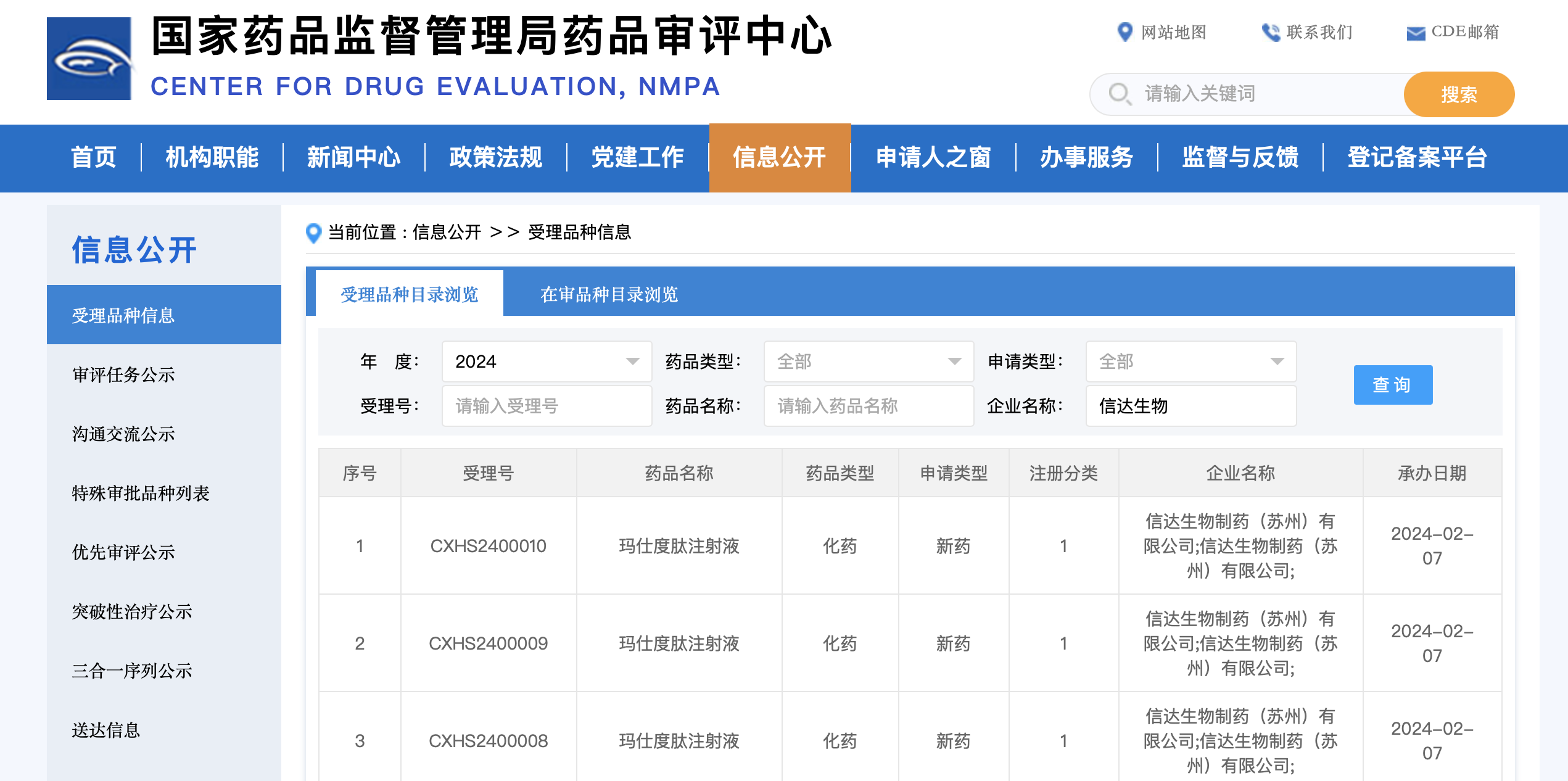 来源于国家药监局官网