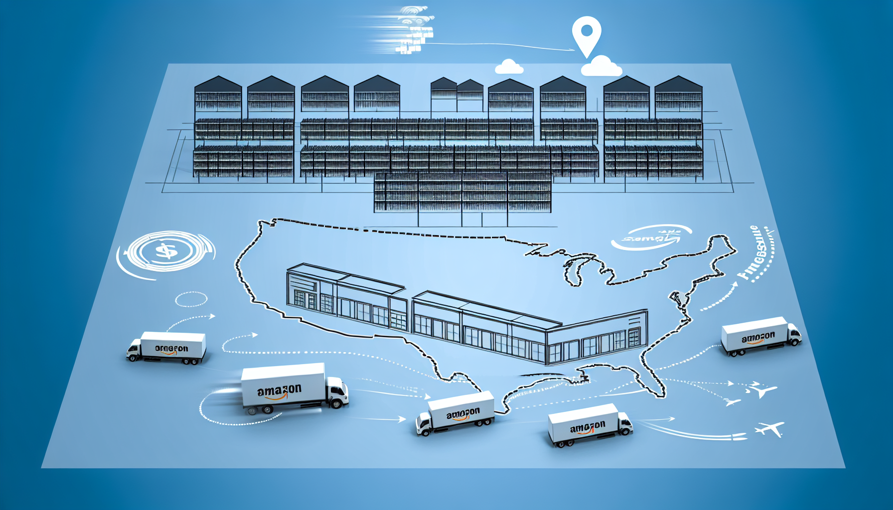 亚马逊分仓，打响美国物流提速战