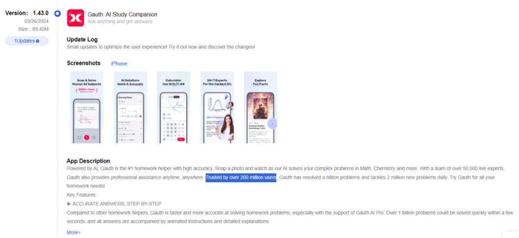 字节Gauth，海外碾压作业帮？