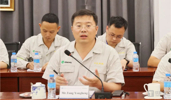 佟永恒4月1日在亚钾国际越南基地发表讲话，图源：中农国际钾盐公众号