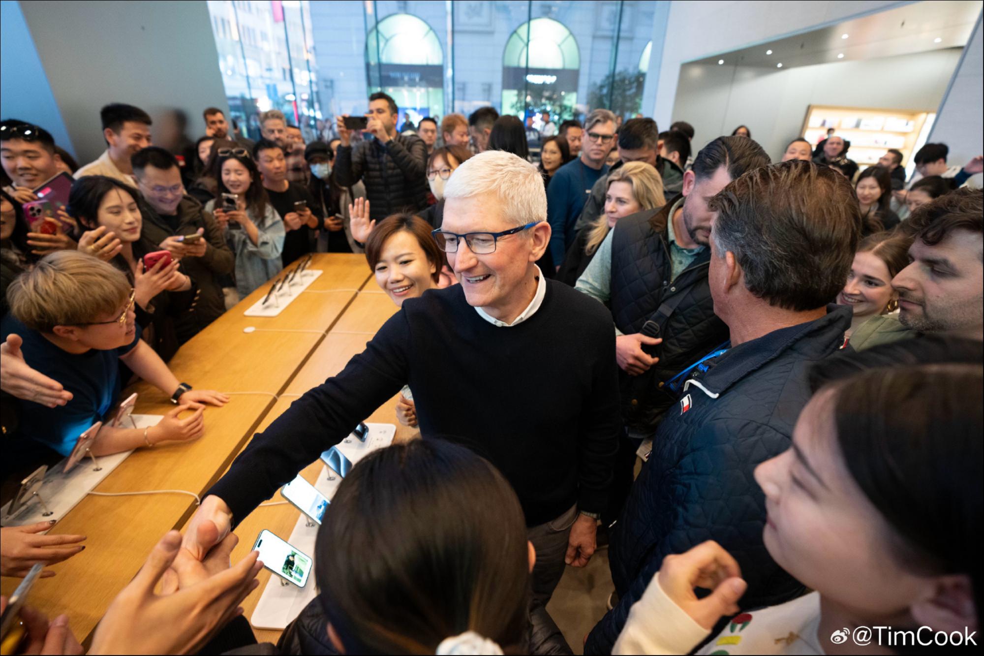 Credit：Apple CEO Tim Cook Weibo