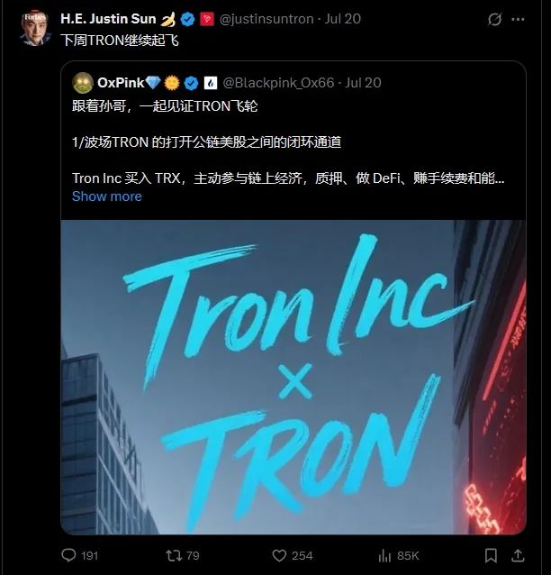 傍上特朗普家族，孙宇晨波场上市，美国SEC开了绿灯？