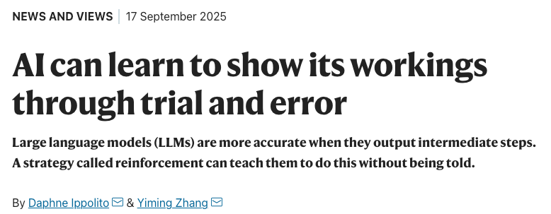 DeepSeek-R1登上Nature封面：朝着AI透明化迈出的可喜一步