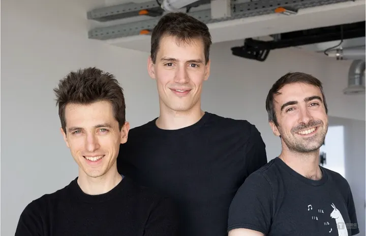 The three co-founders of Mistral AI