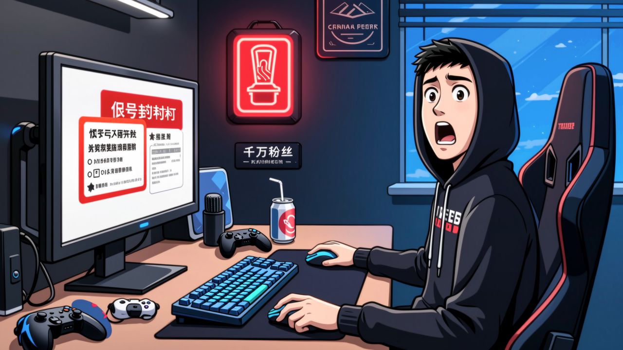 千万粉丝网红蓝战非账号被封禁，游戏合作影响几何？