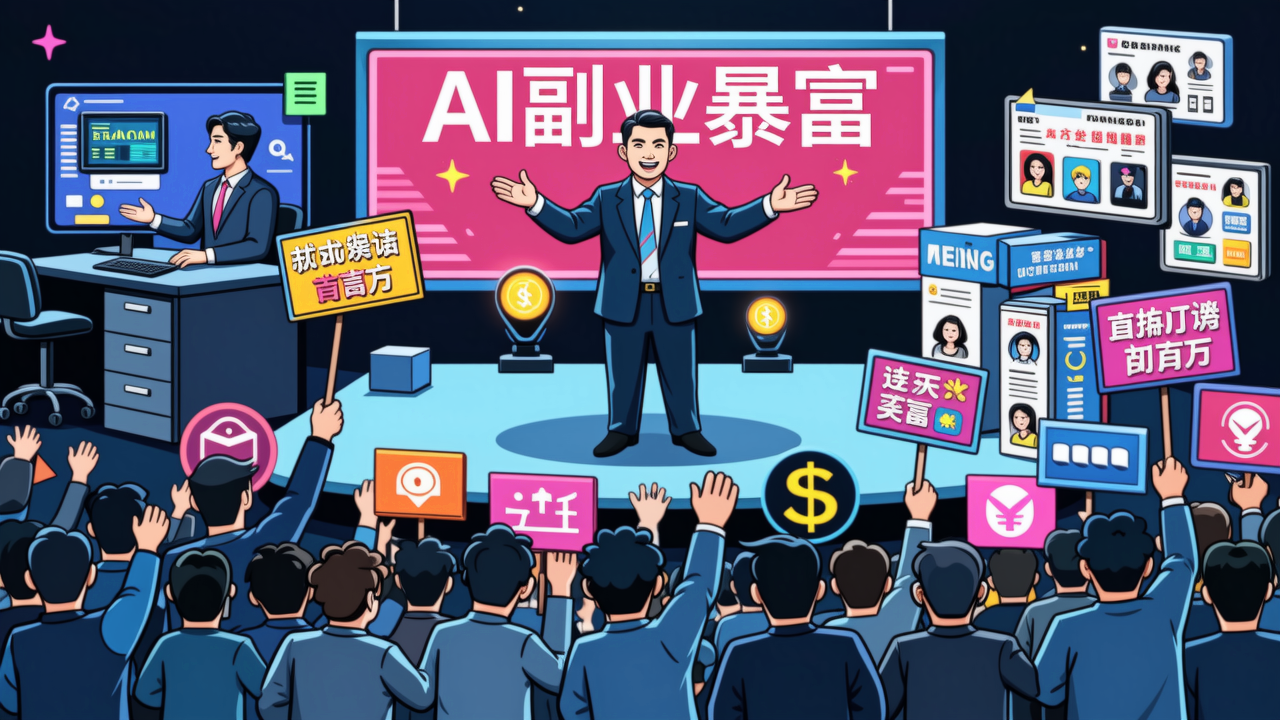 AI副業(yè)高大上，宇宙盡頭是賣課