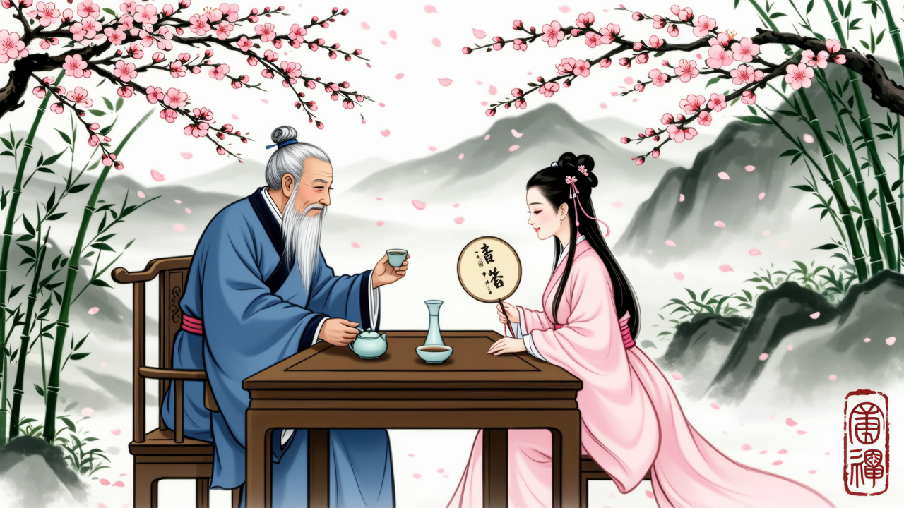 甲骨文“一樹梨花壓海棠”