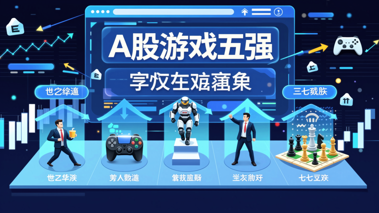 A股游戏五强大洗牌：世纪华通领跑，巨人跃居第二，三七互娱押注10款SLG