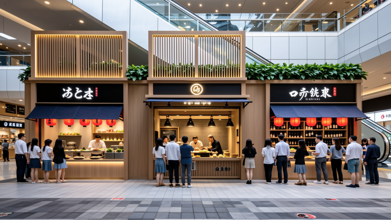 商场的排队王，为什么是三家日料店