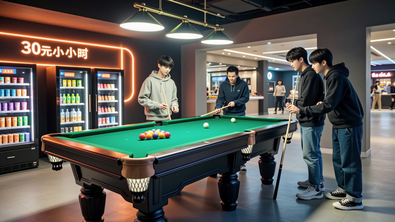 不再去KTV的年轻人，涌进了商场30元一小时的台球厅