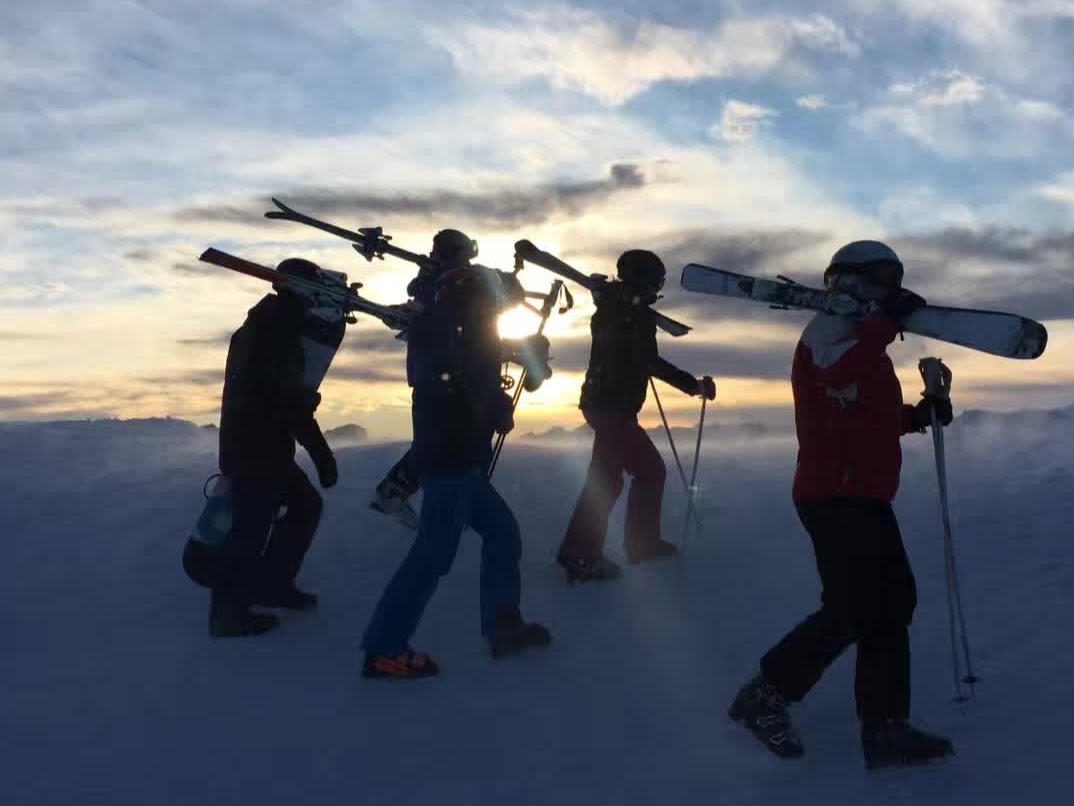 Ski Athletes in Davos &copy;Helen