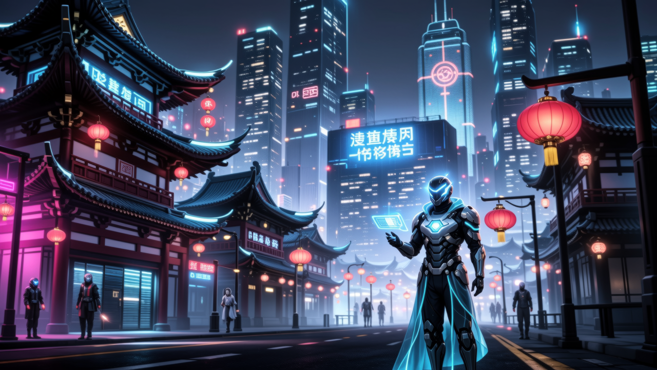現在流行來中國看賽博朋克