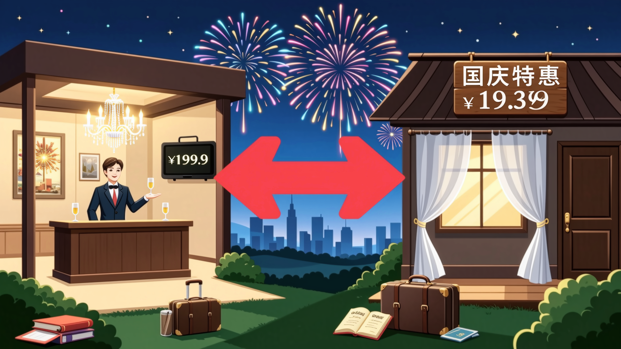 一边千元刺客，一边零加价，国庆酒店价差这么大？