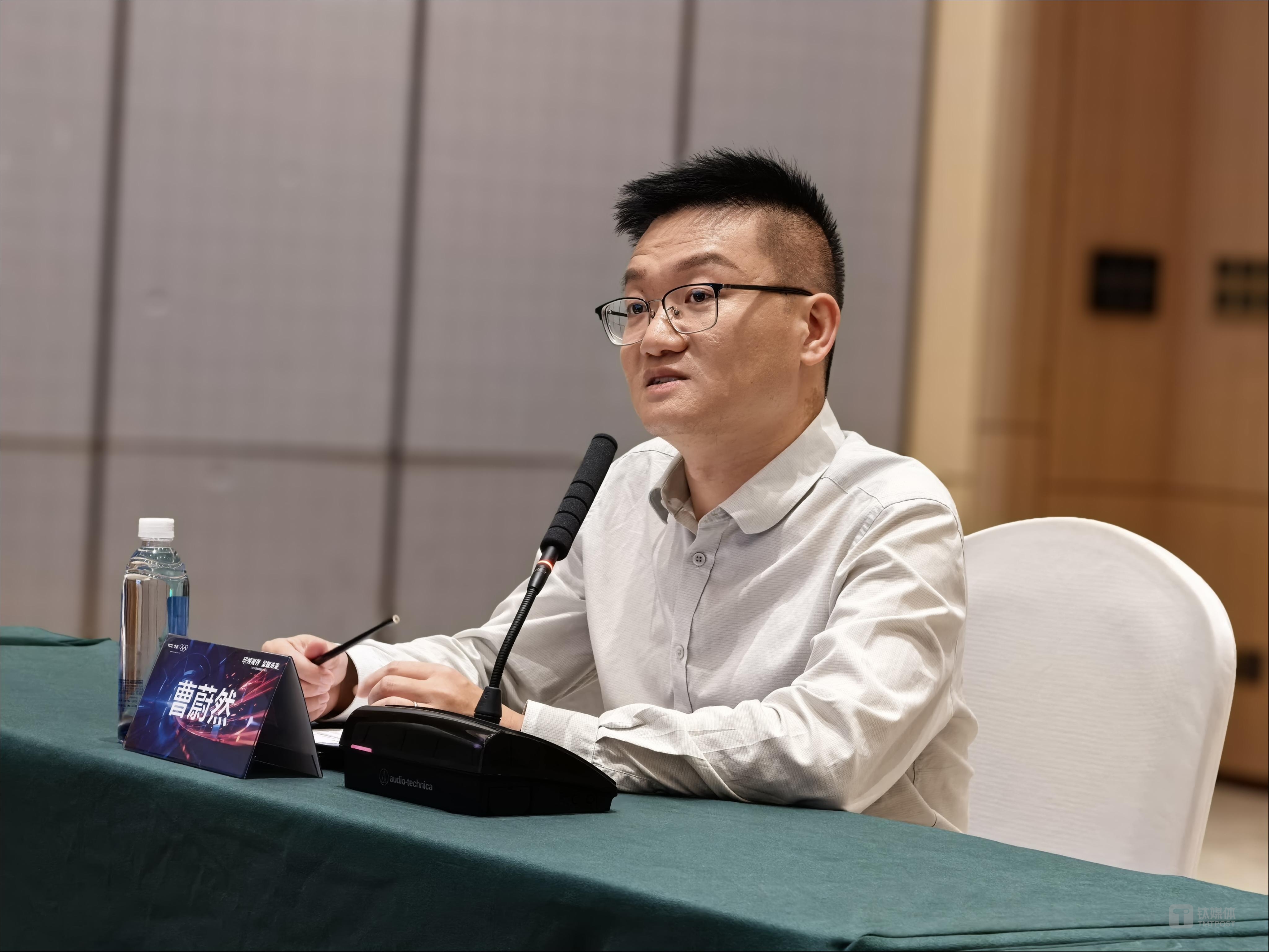 TCL华星印刷OLED中心长曹蔚然，作者拍摄