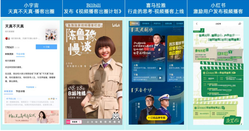 B站抖音小红书齐入视频播客，结果还是大佬们的“局”