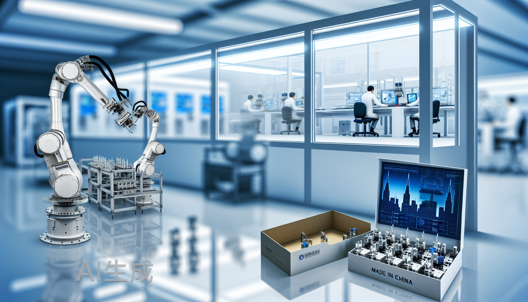 人形机器人棋局，中坚站在了哪一格？