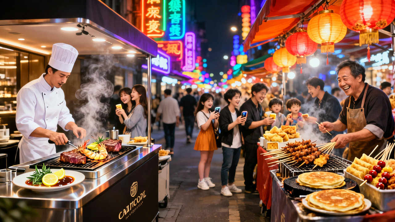 摆摊自救，餐厅上街抢生意