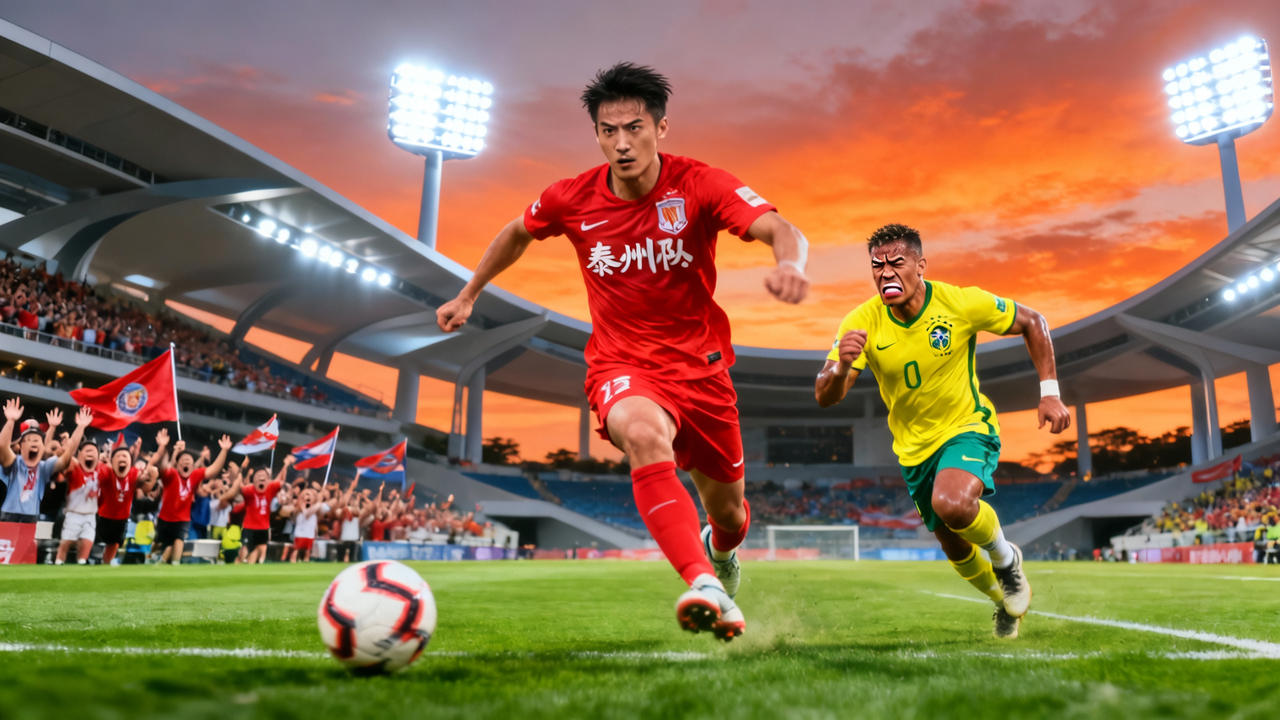 苏超冠军泰州队，正在让巴西队瑟瑟发抖...