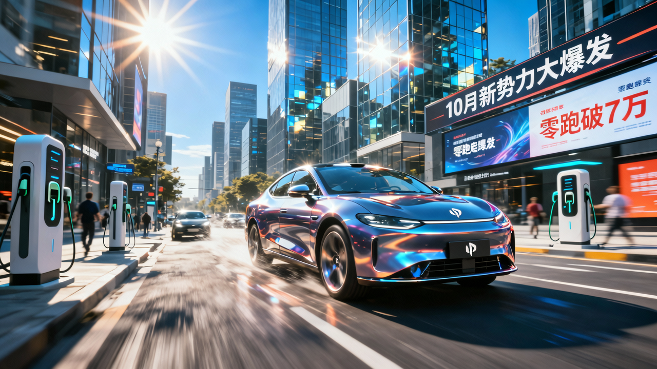 10月新势力大爆发：零跑破7万，“鹏蔚米”4万