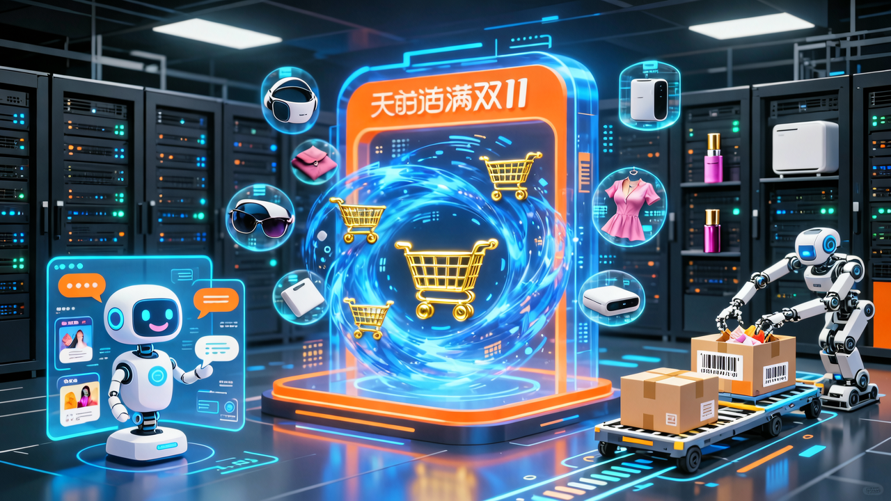 这个双11的AI电商：热闹在入口，但核心是基建