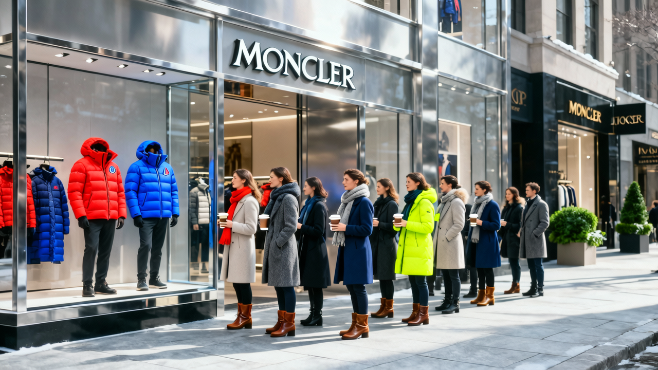 中产不买加拿大鹅了，却排队买2万元Moncler羽绒服