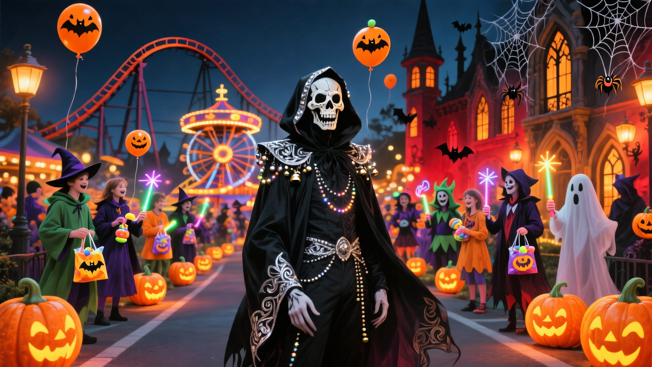万圣节，我在主题乐园扮「鬼」