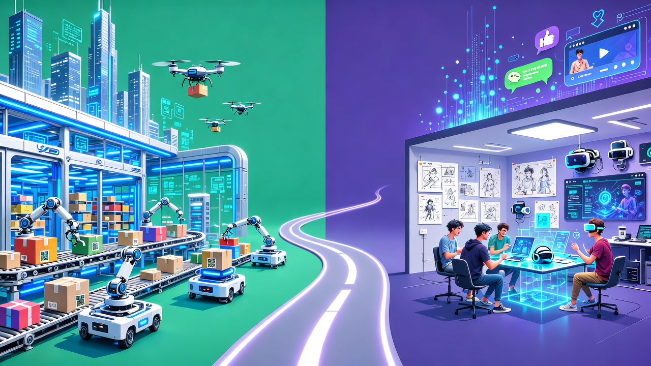 AI 的十字路口：阿里向左，腾讯向右