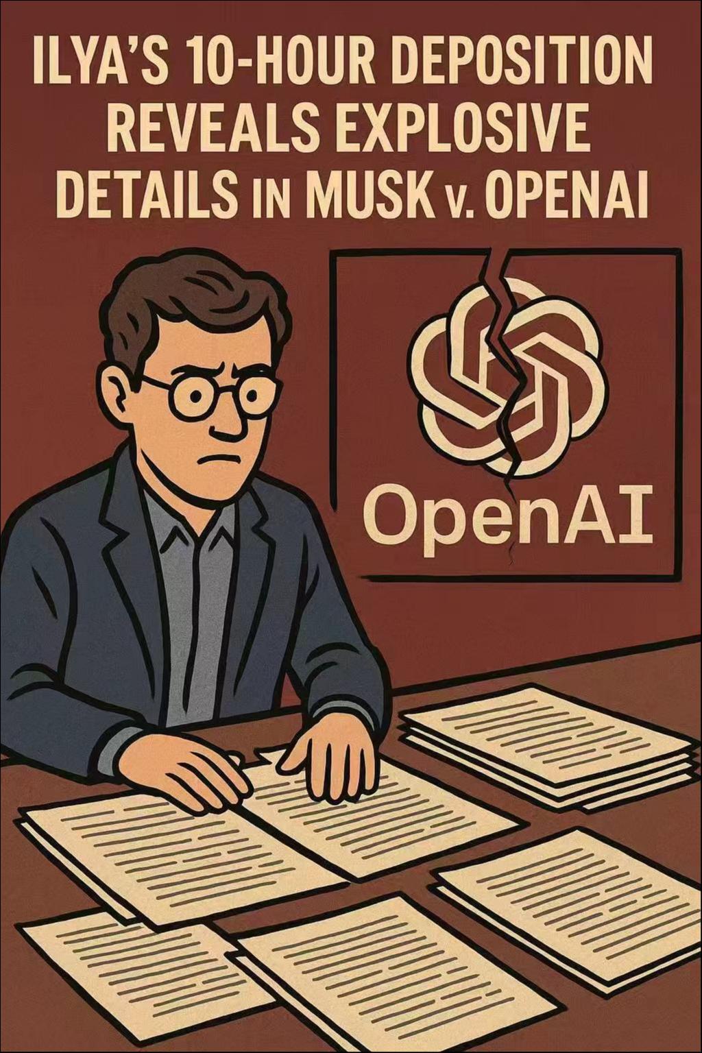 伊利亚为马斯克诉OpenAI案出庭10小时质询，首次披露惊人内幕