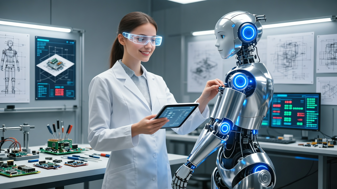 最牛打工妹，瞄准人形机器人