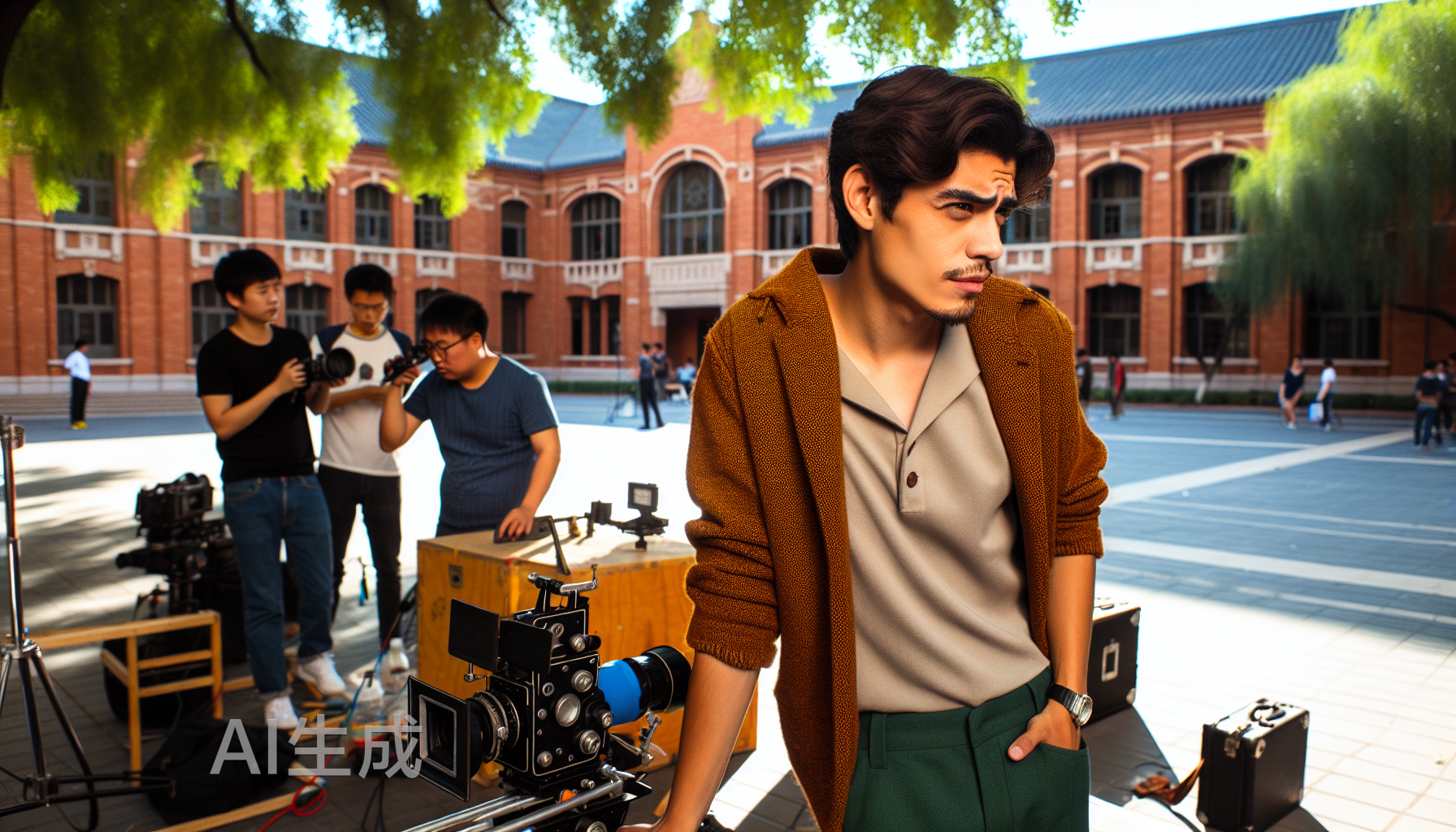 北电演员，拧巴的享受拍短剧