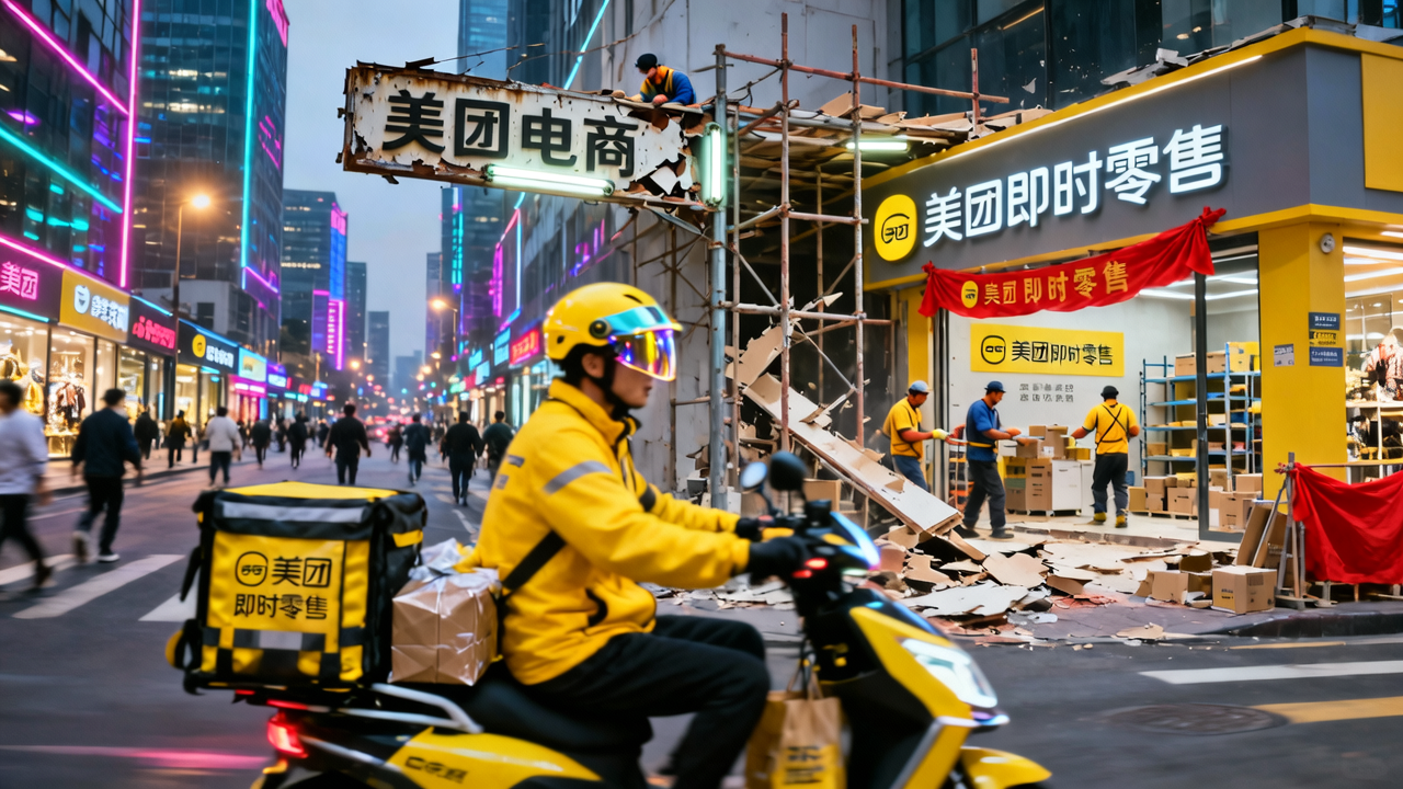 一边关停，一边开业：美团电商“退场”，即时零售“加码”
