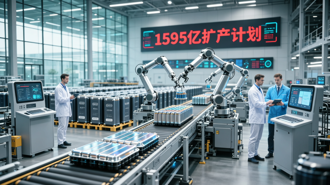 疯狂砸钱1595亿扩产，宁德时代的最强“挑战者”来了！
