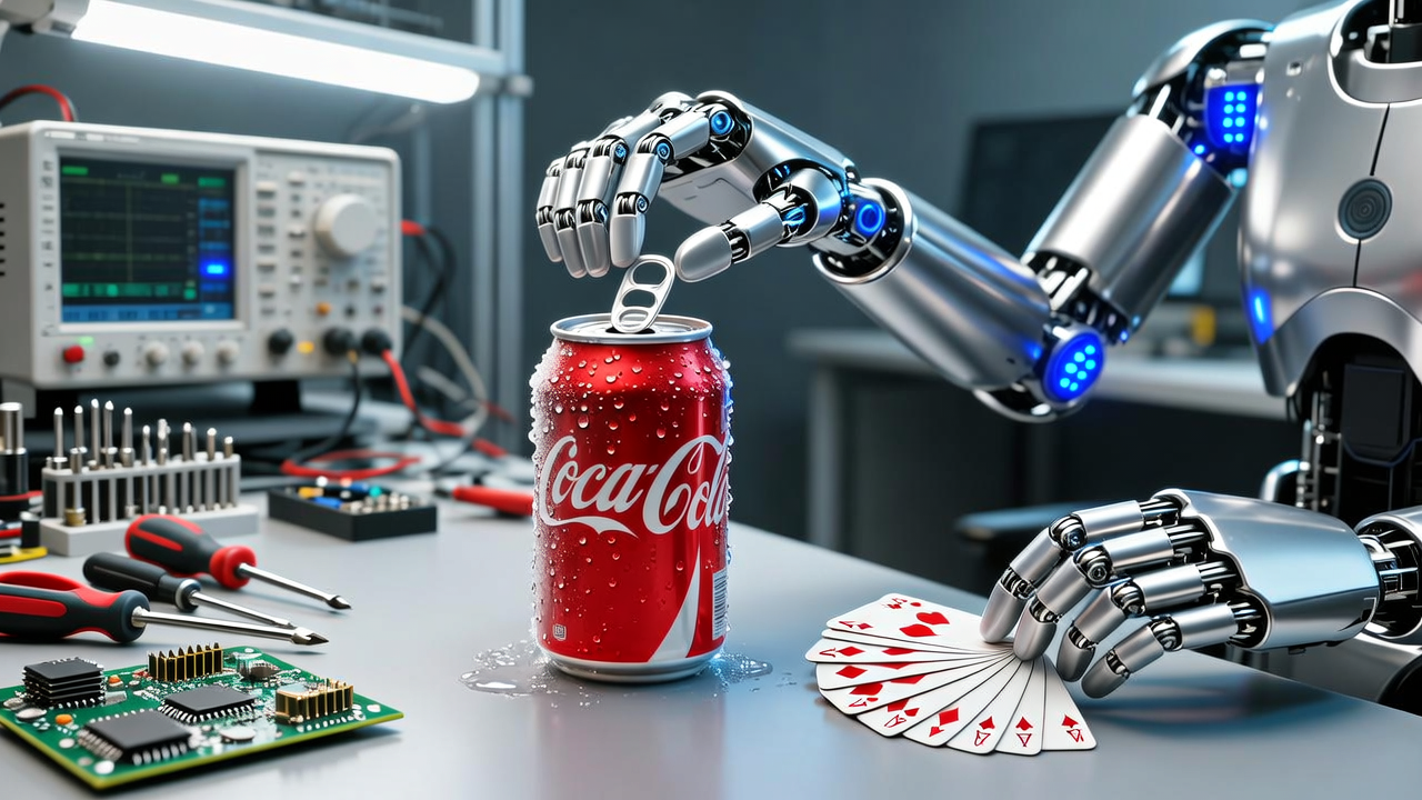 机器人开可乐发扑克有多难？聊聊灵巧手的硬件与算法