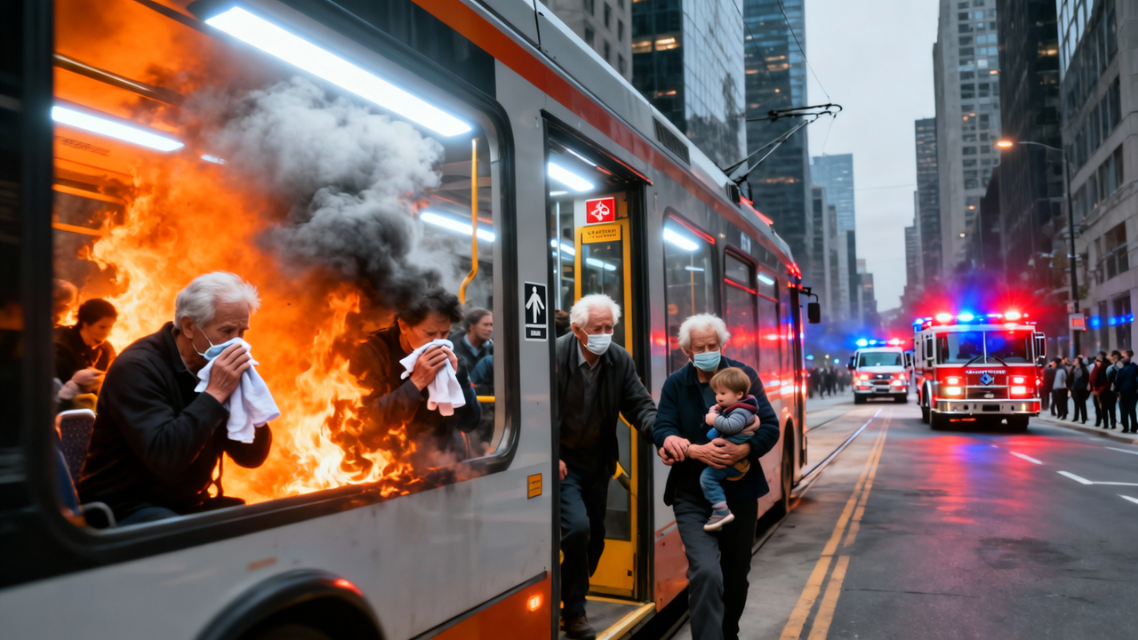 电车起火逃生黄金90秒：生死时速背后的自救与系统防线