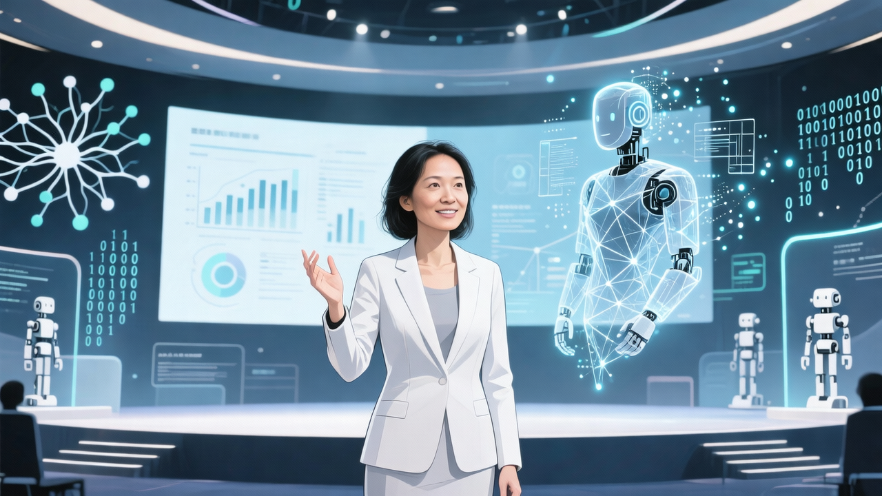 中国人工智能大会丨对话蒋俏蕾：AI离真人还差得很远，未来也未必像人