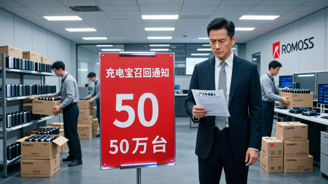 召回近50万台充电宝后，罗马仕领百万“罚单”