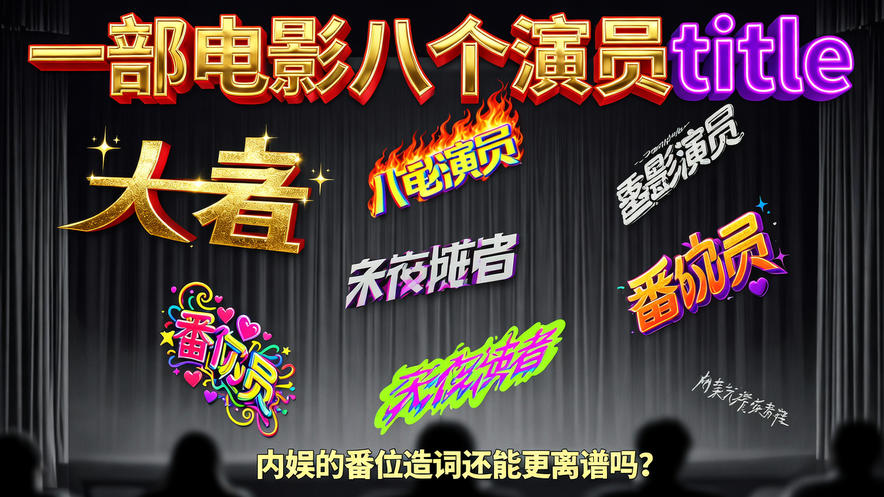 一部电影八个演员title，内娱的番位造词还能更离谱吗？