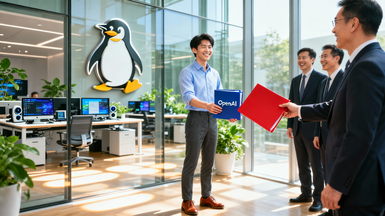 前OpenAI姚顺雨入职腾讯的官宣里，藏着哪些信息