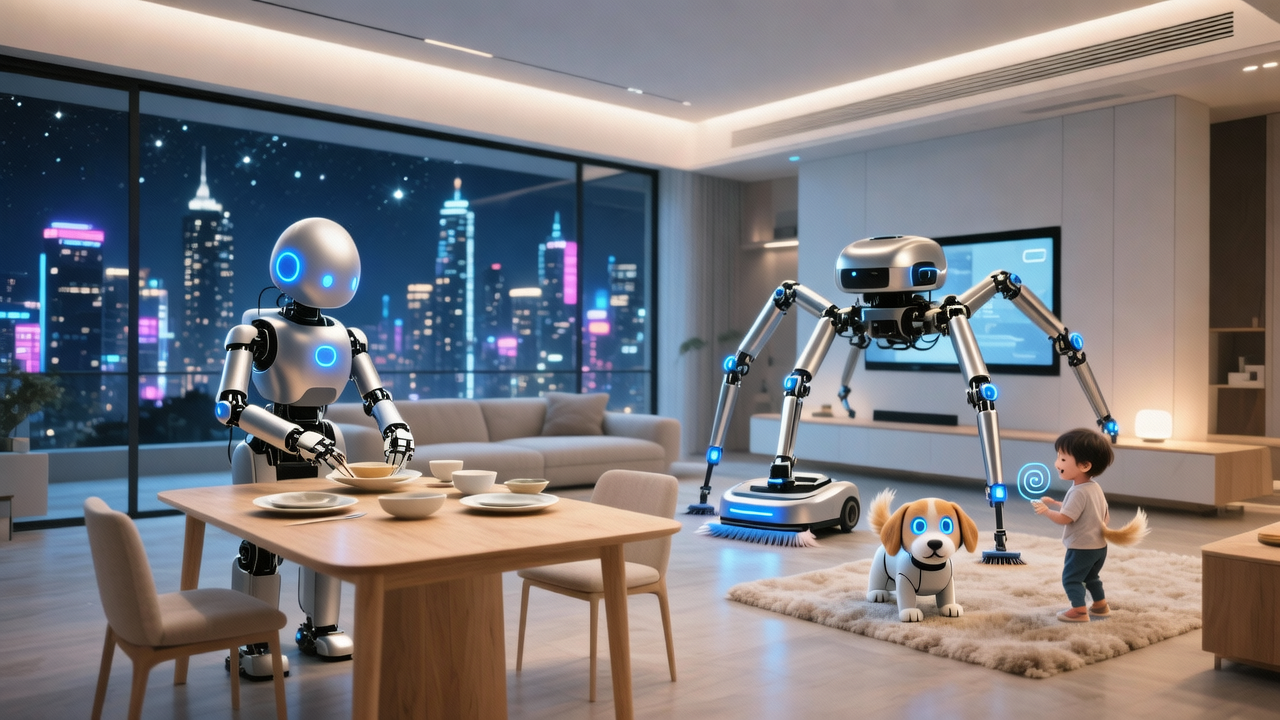 “非完全人形”機器人正在攻入家庭場景