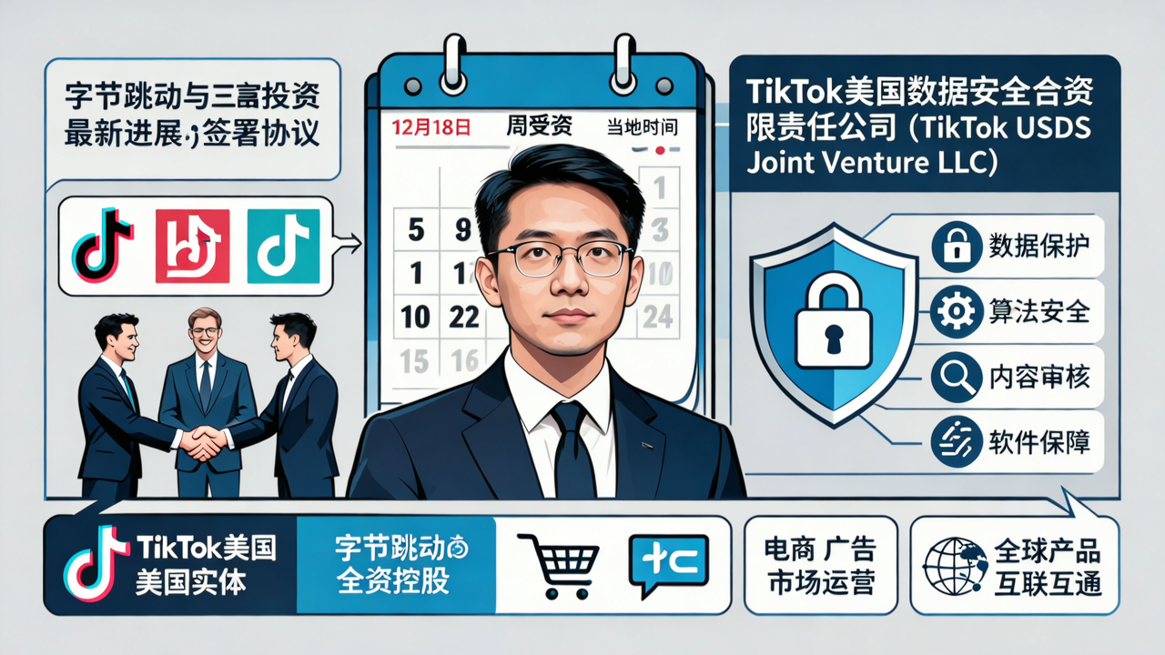 周受资内部信曝TikTok美国方案：字节保留算法、电商、广告，新合资公司负责安全