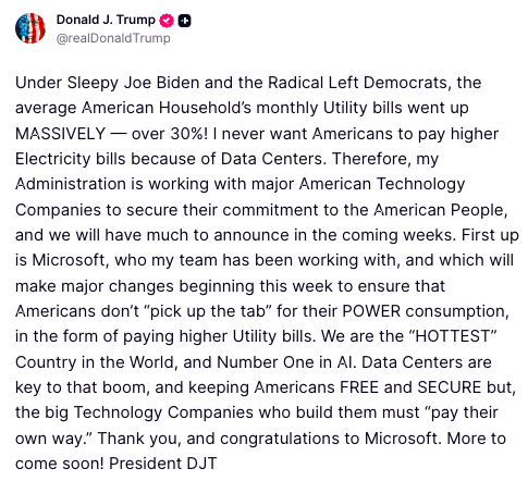 截圖來自Truth Social