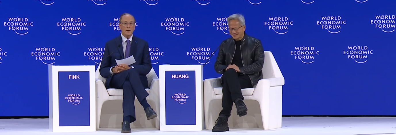 Jensen Huang Calls AI 'Largest Infrastructure Buildout in Human History' at Davos